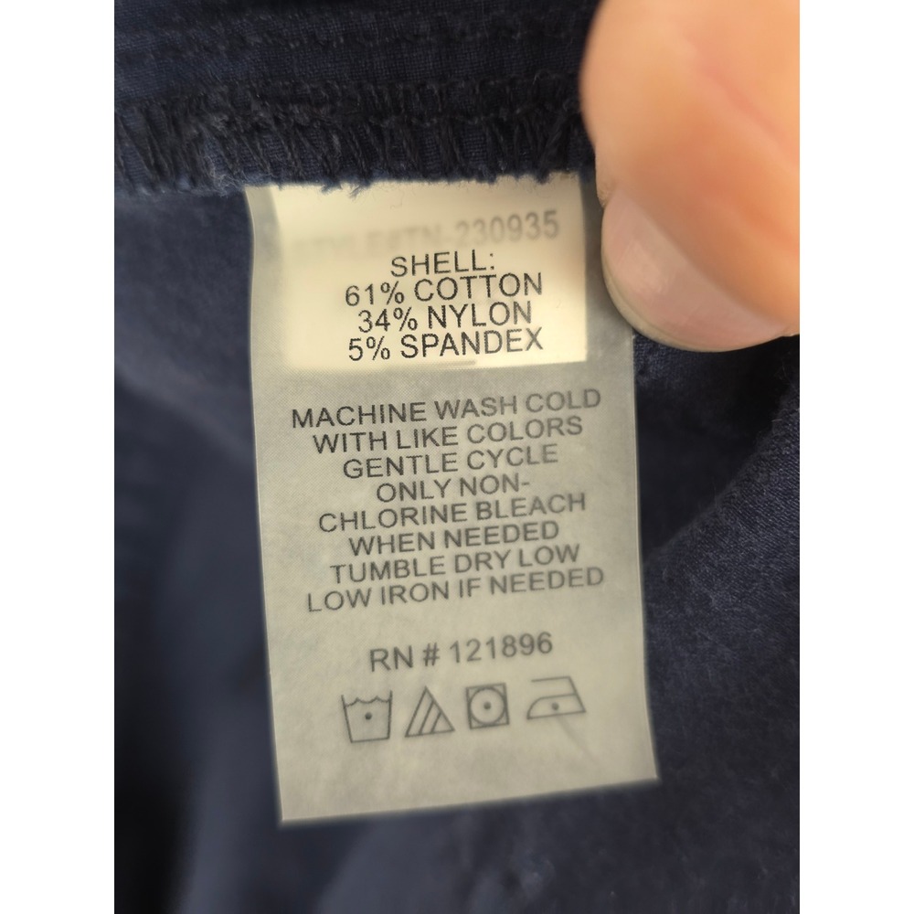 Title Nine Clamber Pants Women 6 Navy Blue Cotton Nylon Stretch Hiking TN-230935 - Picture 6 of 10